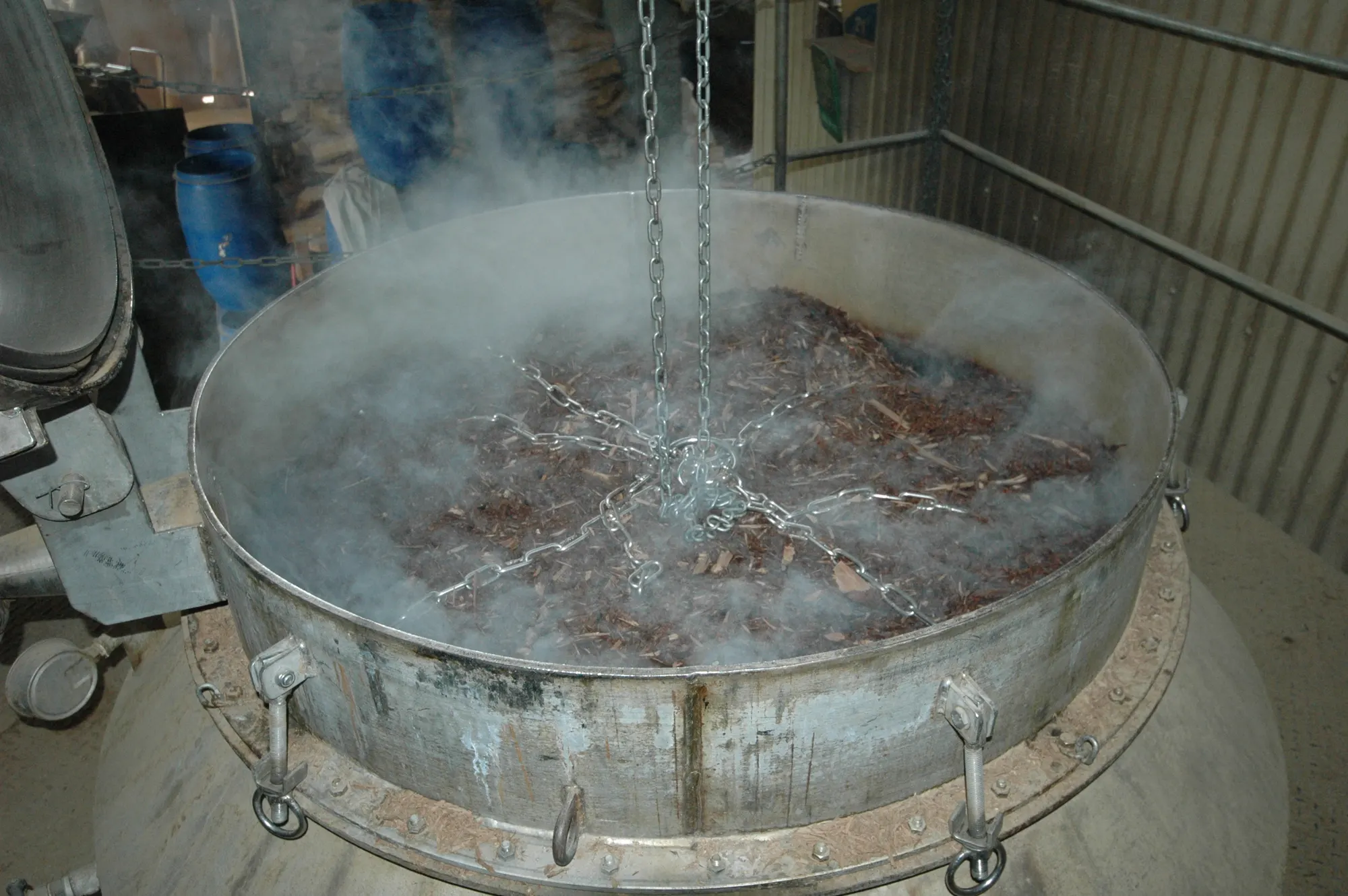 Example photo. Steam distillation still.